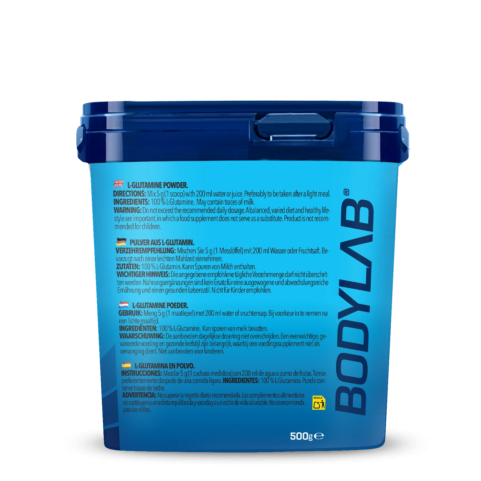 2 x Bodylab24 Glutamin Powder (je 500g) - Image 3