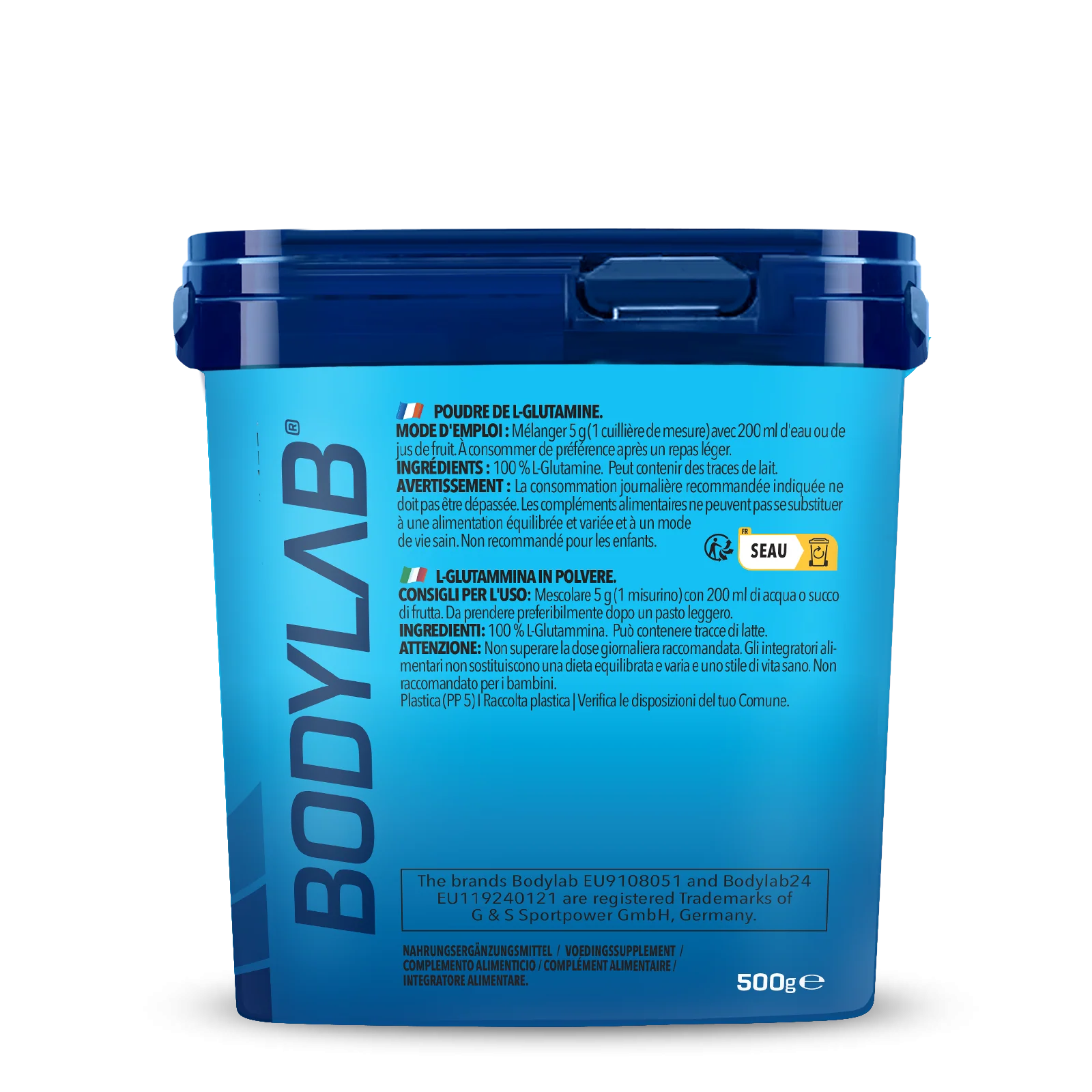 2 x Bodylab24 Glutamin Powder (je 500g) - Image 4