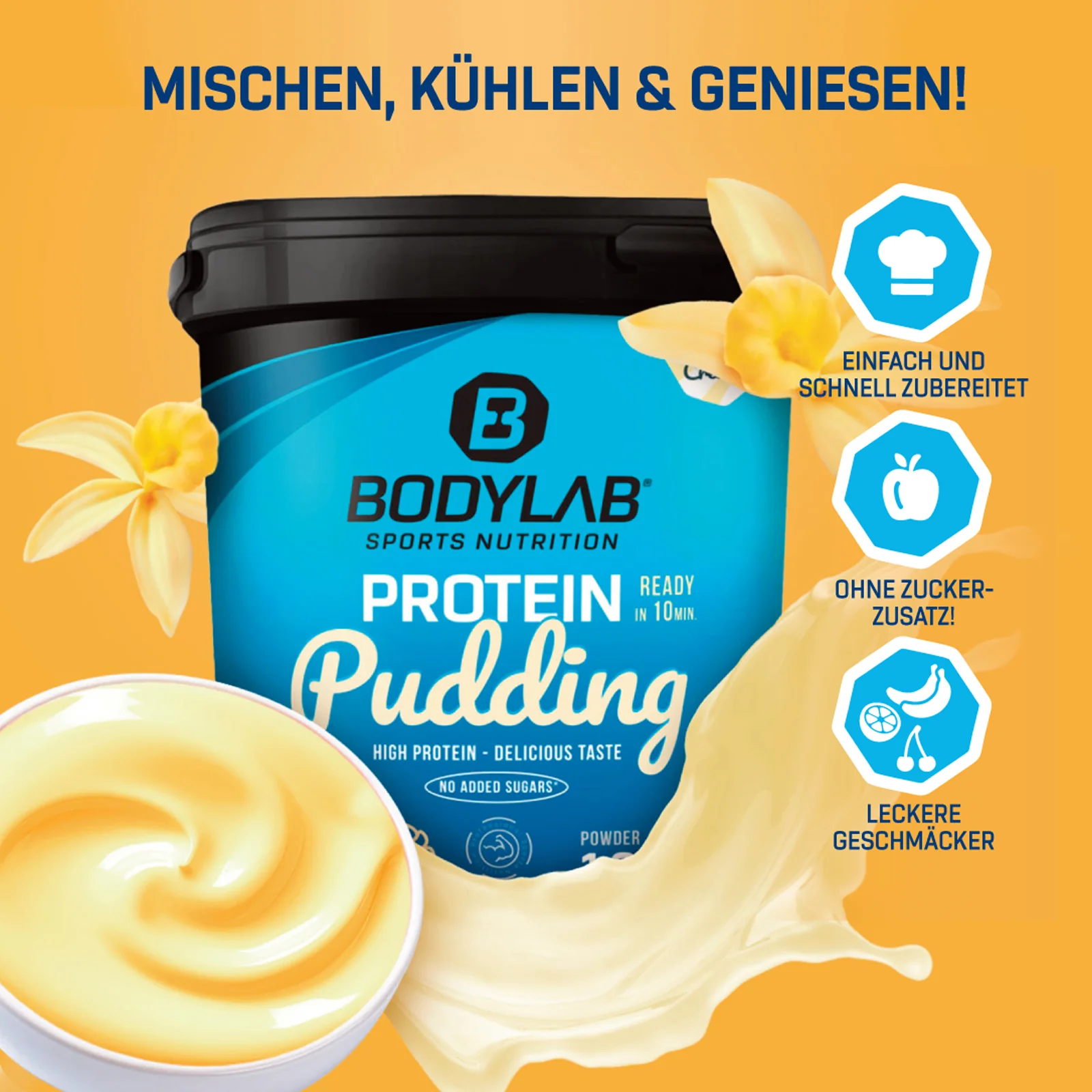 3 x Protein Pudding (1000g) - Image 9