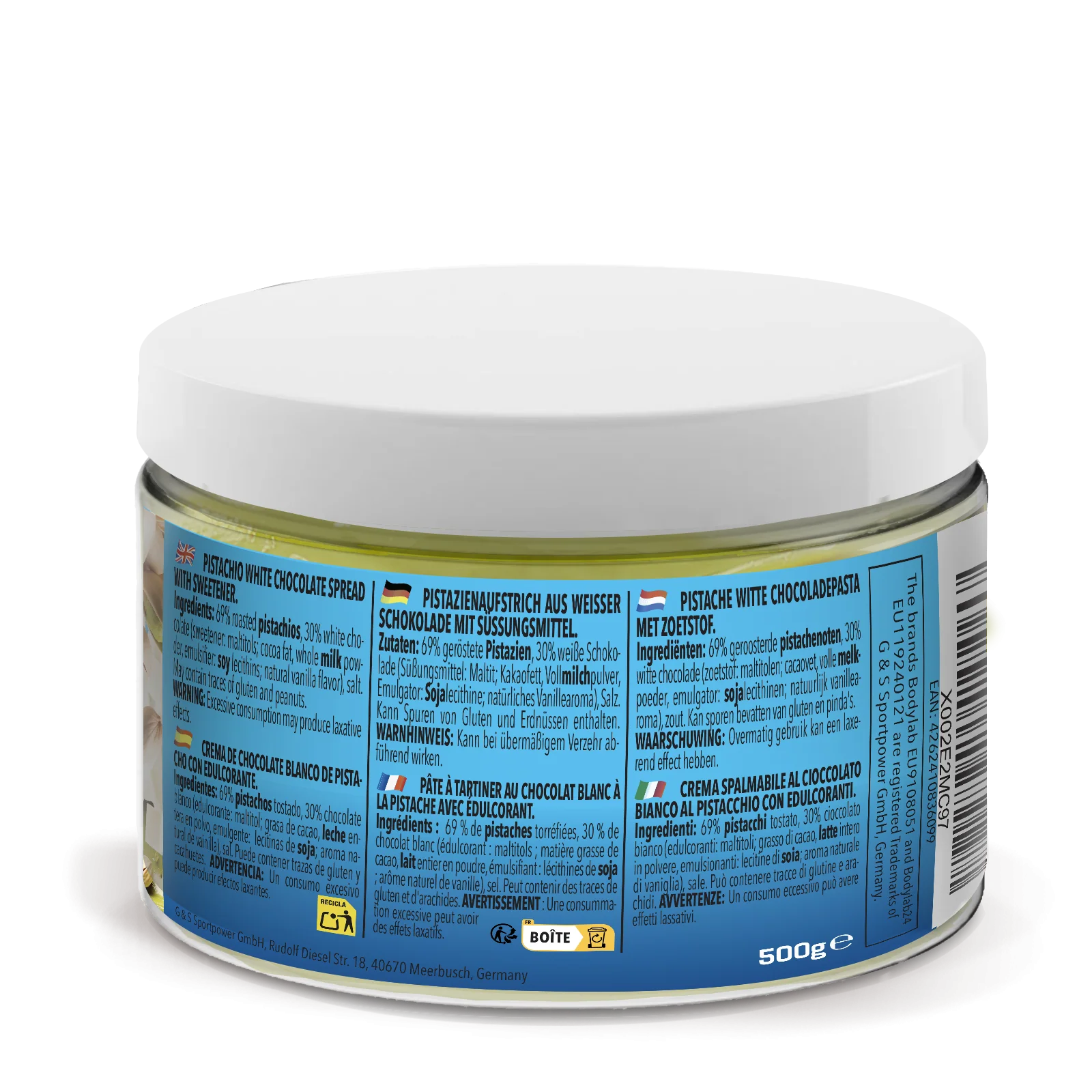 Pistachio White Chocolate Spread (500g) - Image 4