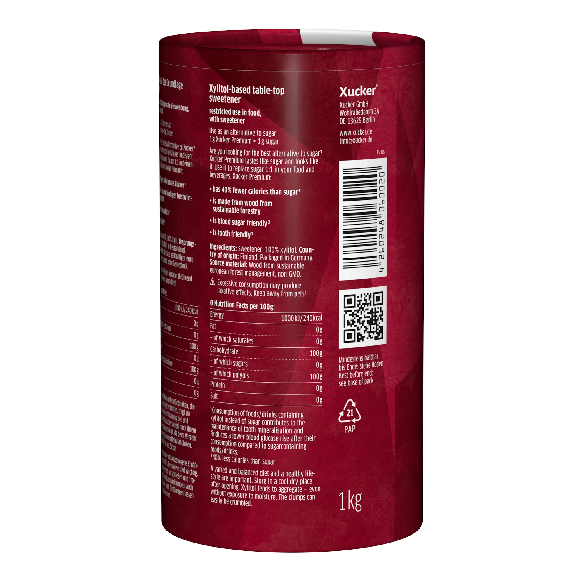 Xucker premium finnisches Xylit grobkörnig (1000g) - Image 3